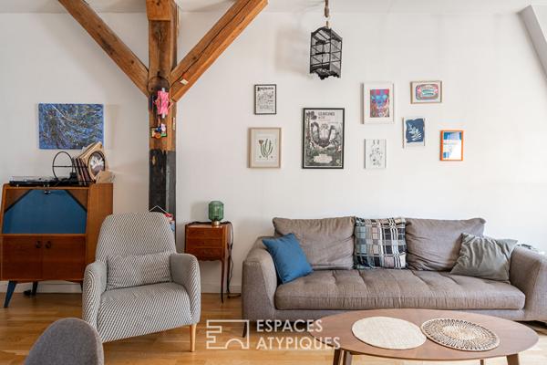 Maison familiale type loft cachée à deux pas du jardin des plantes
