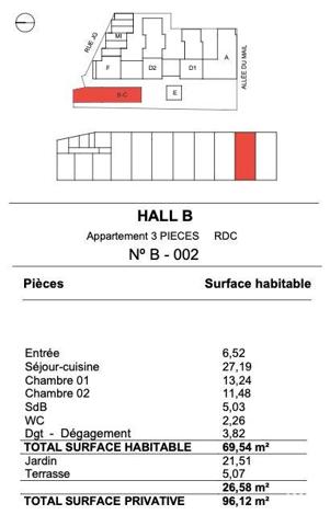Appartement à vendre 3 pièces 69 m² La Rochelle
