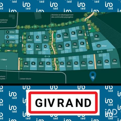 Terrain à vendre 318 m² Givrand