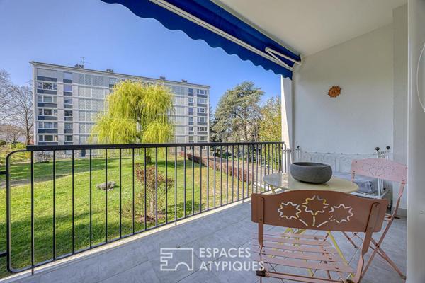 Appartement spacieux avec parc et balcon