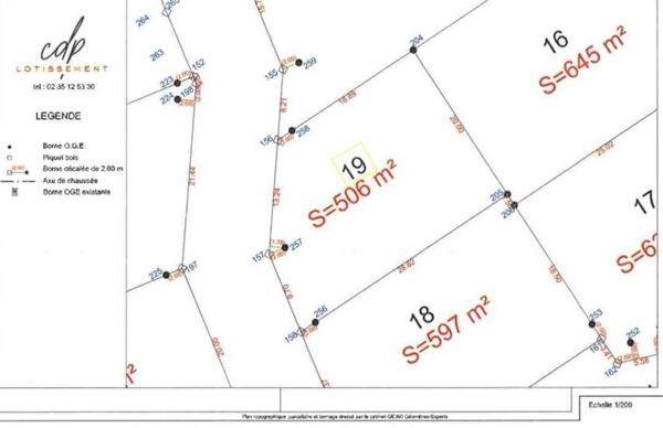 Terrain à TOURVILLE-SUR-ARQUES, 76550 - 506m²
