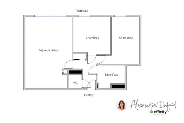 Appartement 3 pièces - 62 m²