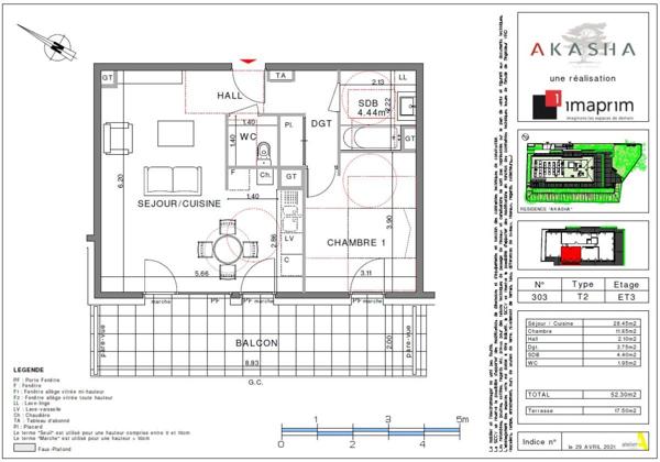 appartement T2 à louer ST EGREVE