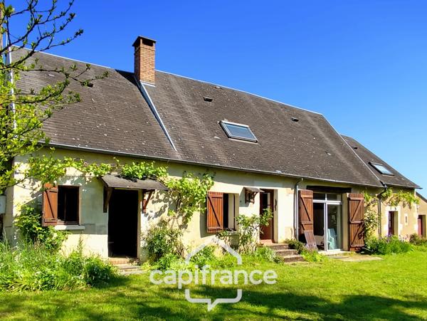 Maison à vendre 6 pièces BESSE SUR BRAYE (72) - terrain de 2645 m² -