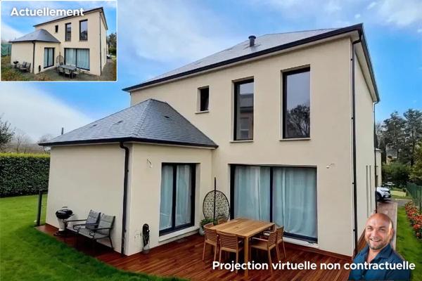 Maison contemporaine à Coulaines dans quartier résidentiel proche écoles, commerces