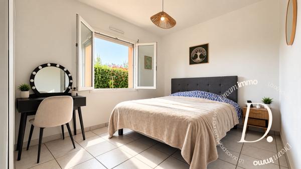 Maison de plain-pied avec jardin, vendue louée
