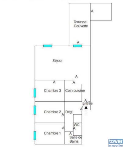 Appartement 4 pièce(s) 3 chambre(s) 71 m²
