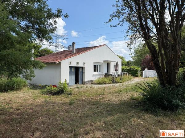 Maison T3 de plain pied avec garage sur une parcelle d'environ 1284 m2