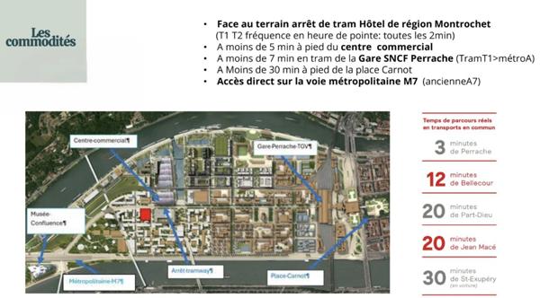 Bel Appartement de standing T7 76 mé avec balcon, Coeur CONFLUENCE