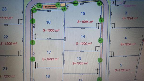 Terrain 1100m² Puycasquier (32120) 1 parcelle