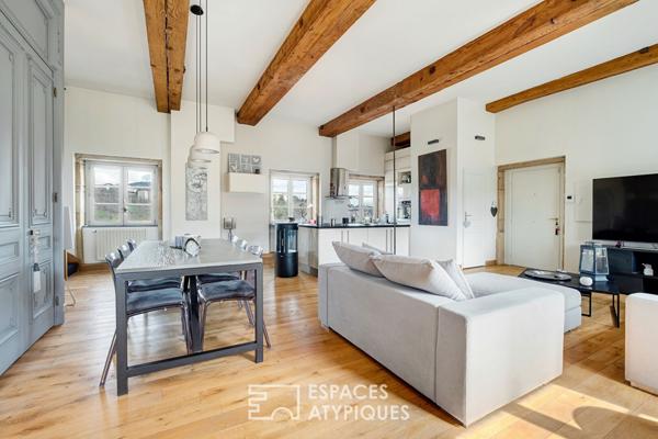 Duplex au dernier étage avec ascenseur