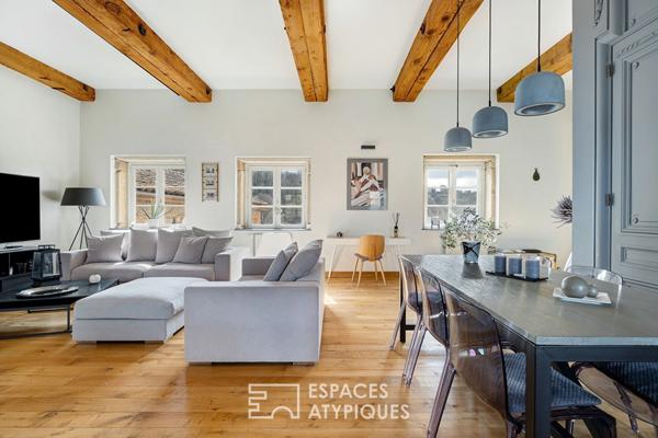 Duplex au dernier étage avec ascenseur