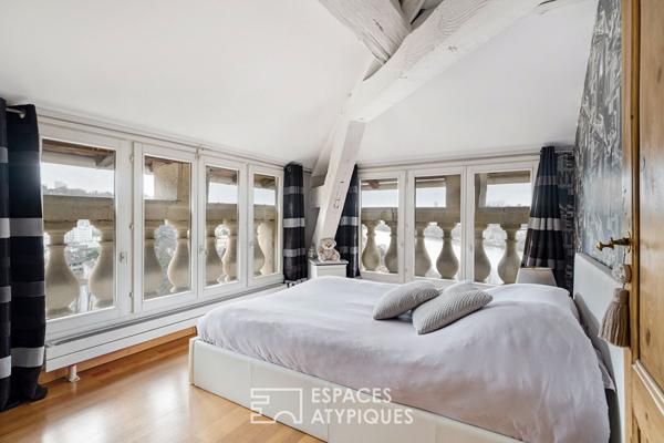 Duplex au dernier étage avec ascenseur