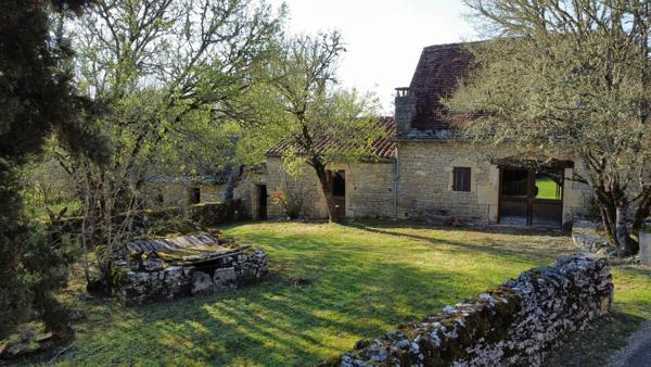 Propriété en pierre - 2 maisons indépendantes, piscine, dépendances, terrain de près d'1 Hectare - Catus