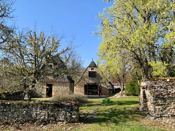 Propriété en pierre - 2 maisons indépendantes, piscine, dépendances, terrain de près d'1 Hectare - Catus