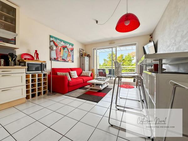 LA BAULE Appartement 2 pièces ,  Dernier étage ,  Vue mer et  parc ,  ascenseur, Résidence avec piscines