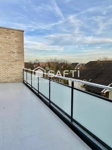 À HÉSINGUE, proche frontière Suisse, dans élégante résidence d’Exception (programme neuf, livraison 2027), Appartement Premium  F2 56,9m² – Terrasse – jardin privatif  Garage – place de stationnement - nouvelles normes RE2020