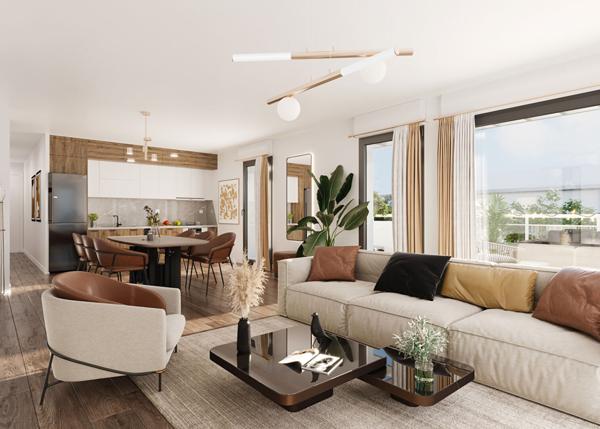 APPARTEMENT 97.4M² TERRASSE ET PARKING