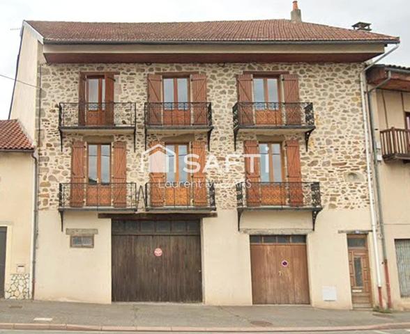 IMMEUBLE AVEC DEUX APPARTEMENTS, GARAGES, CAVES ET COUR PRIVATIVE.