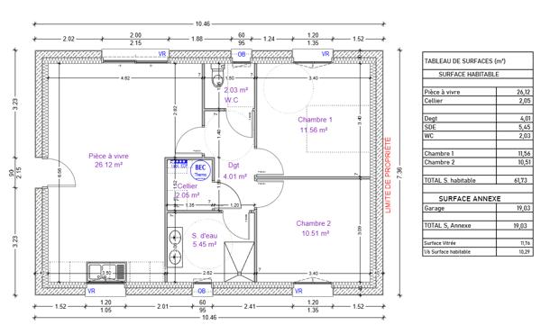Maison neuve plain-pied - 71,37 m² - 3 pièces Détails des diagnostics énergétiques