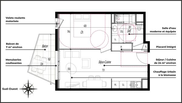 Appartement à vendre 2 pièces 42 m² Clermont-Ferrand