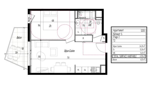 Appartement à vendre 2 pièces 42 m² Clermont-Ferrand