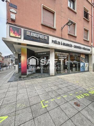 Murs commerciaux 115m2 - Emplacement premium en angle - Centre ville Sarreguemines