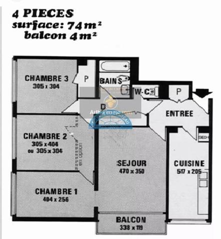 Vente Appartement 4 pièces 73 m2 à Chennevières-sur-Marne