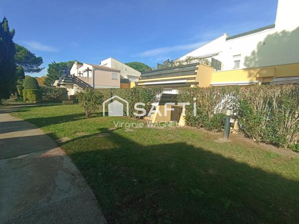 Appartement RDJ climatisé, terrasse Sud Est, emplacement véhicule privatif.