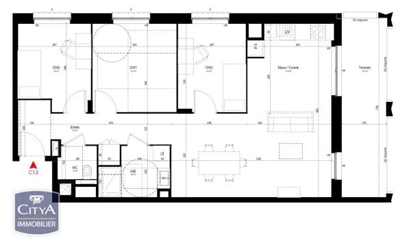Appartement à vendre 4 pièces 77m² Saint-Chamond (42400)
