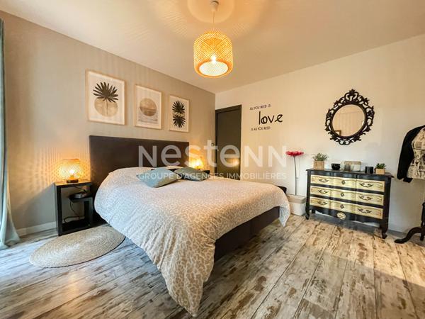 Grand Champ centre! Maison contemporaine lumineuse de 134 m²,4 chambres dont suite parentale, proche de Vannes & Golfe du Morbihan.