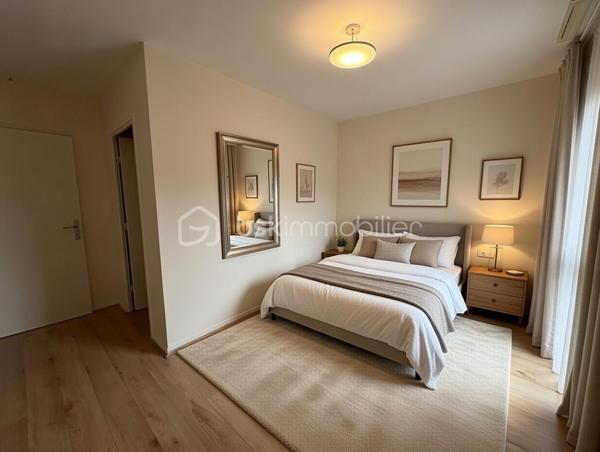 Duplex T5 de 107 m² avec jardin privatif – Les Villas d’Oz (2012)



Dans la résidence  Les Villas d’Oz (2012), découvrez ce superbe duplex T5 de 107 m² habitables avec jardin privatif de 140 m² et deux places de parking en sous-sol. Idéalement situé à proximité des écoles, des transports, de la gare et des commerces.



Rez-de-chaussée :

Entrée avec placard
Salle d’eau avec WC
Cuisine
Grand séjour lumineux de 37m² ouvrant sur une terrasse  et le jardin


Étage :

Quatre chambres dont une avec grand dressing
Une chambre avec balcon et une autre avec terrasse
 Salle de bain avec double vasque et sèche serviettes et WC


Ce bien lumineux et fonctionnel offre un cadre de vie parfait pour une famille à la