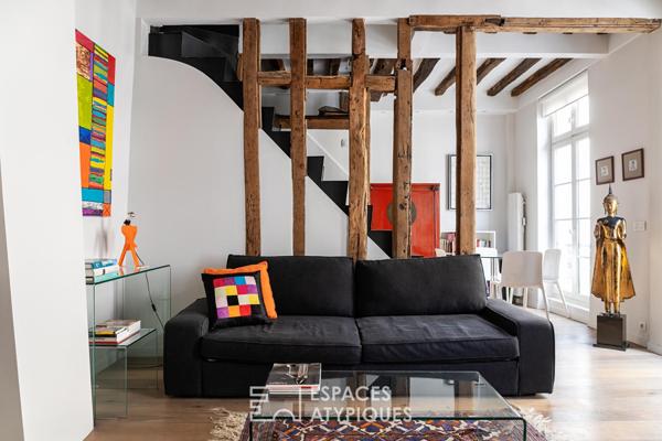 Duplex d’architecte proche de la Place des Vosges