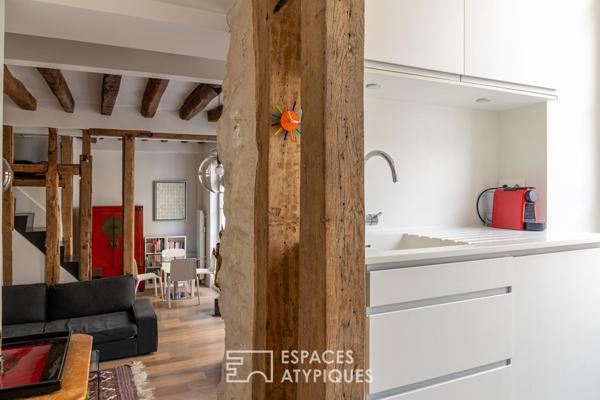 Duplex d’architecte proche de la Place des Vosges