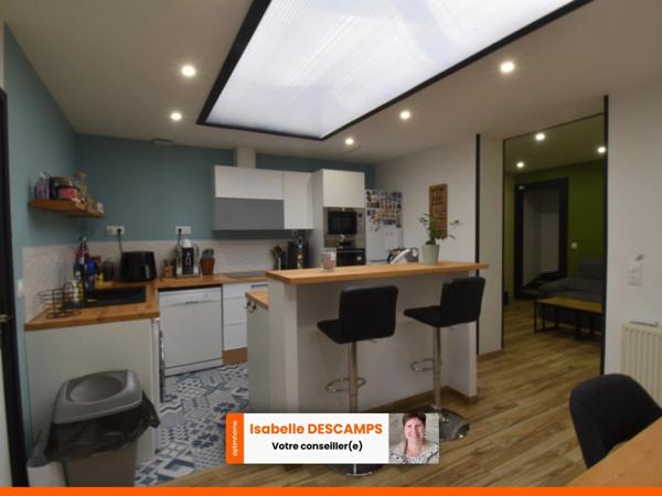 Maison à vendre à AUBY (59) - 2 chambres (poss 3) - Garage