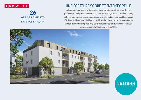 Programme neuf Les Amarres : T1 de 29.88 m² avec terrasse