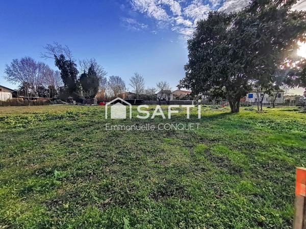 Terrain constructible viabilisé de 500m²