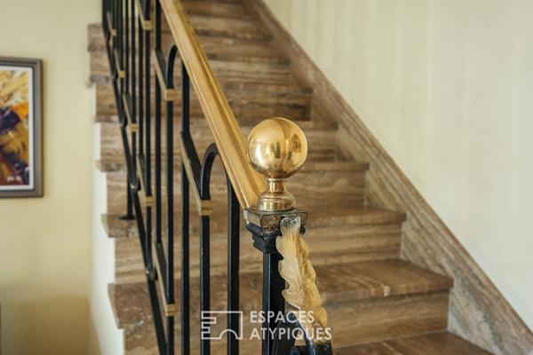 Propriété avec piscine, jacuzzi et étang, au sein d’un parc de 4,5 hectares