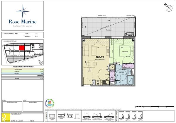 NEUF Normes RE2020. Appartement Neuf Port La Nouvelle 3 pièces + GARAGE BOX