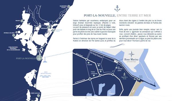 NEUF Normes RE2020. Appartement Neuf Port La Nouvelle 3 pièces + GARAGE BOX