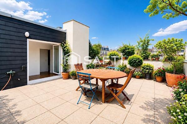 DERNIERS ÉTAGES – TERRASSE 38 M² – VUE PLEIN CIEL – TRÈS LUMINEUX – CALME ABSOLU