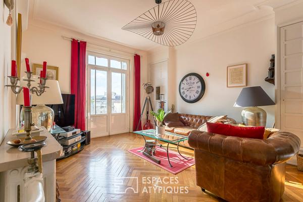 Appartement avec balcon en dernier étage avec vue Fourvière