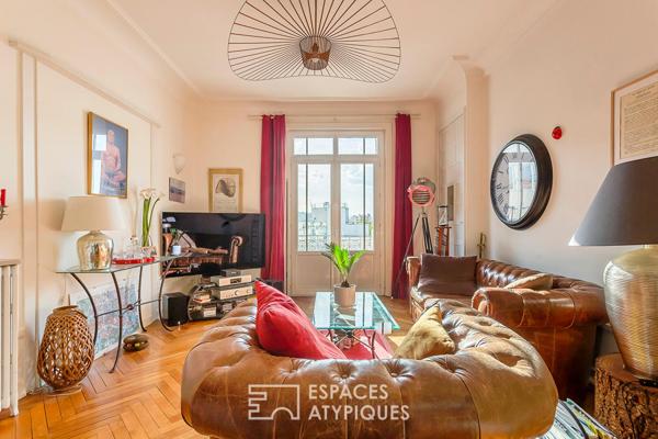 Appartement avec balcon en dernier étage avec vue Fourvière