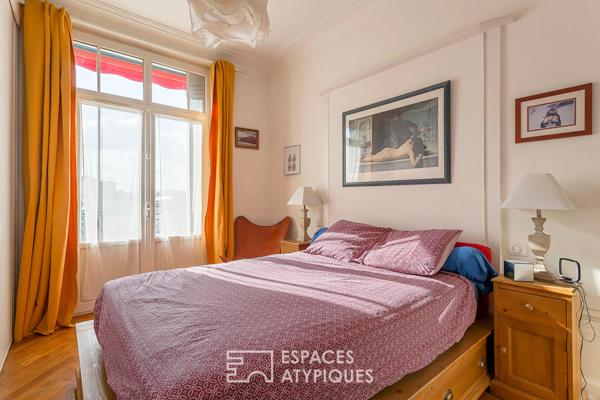 Appartement avec balcon en dernier étage avec vue Fourvière