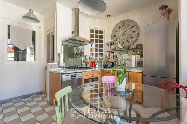 Appartement avec balcon en dernier étage avec vue Fourvière