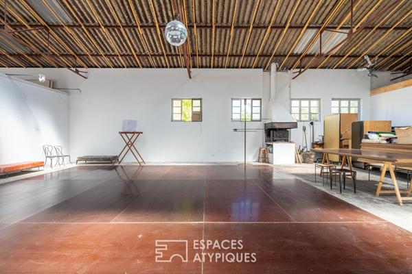 Loft atelier résidentiel en plein centre