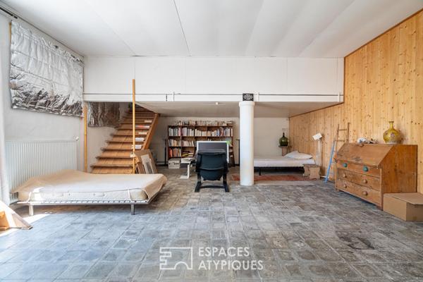 Loft atelier résidentiel en plein centre