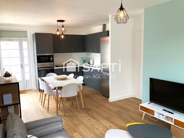 Maison rénovée, 5 chambres en centre-ville