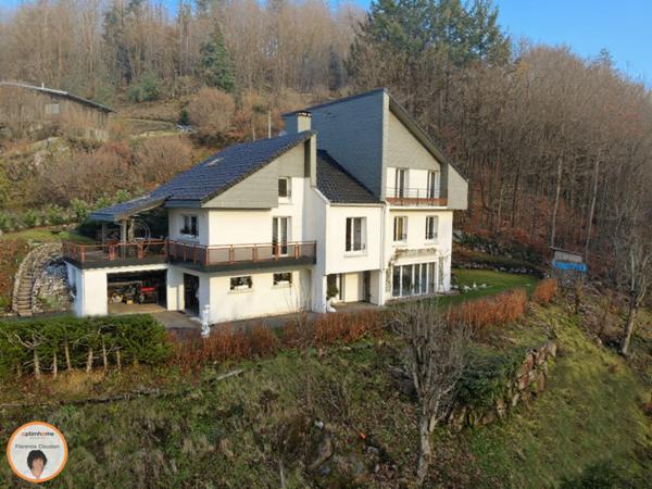 HAUTES-VOSGES MAISON D'ARCHITECTE exposée SUD, 232 m² hab. TERRAIN attenant, ÉTAT PARFAIT, VUE PANORAMIQUE