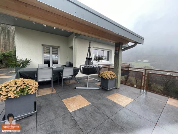 HAUTES-VOSGES MAISON D'ARCHITECTE exposée SUD, 232 m² hab. TERRAIN attenant, ÉTAT PARFAIT, VUE PANORAMIQUE